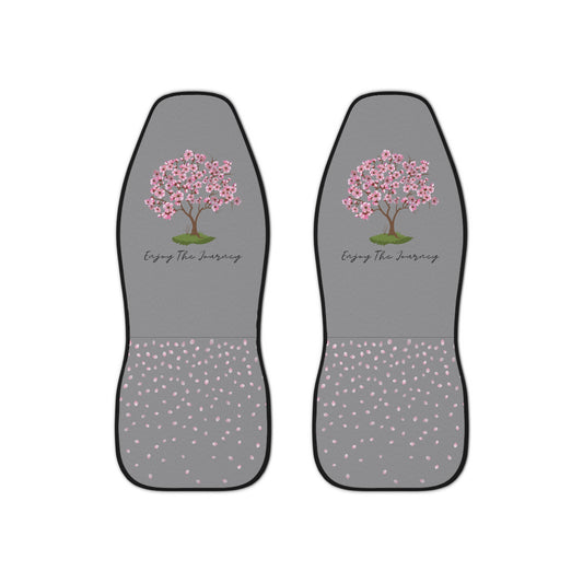 "Enjoy The Journey" Cherry Blossom Car Seat Covers